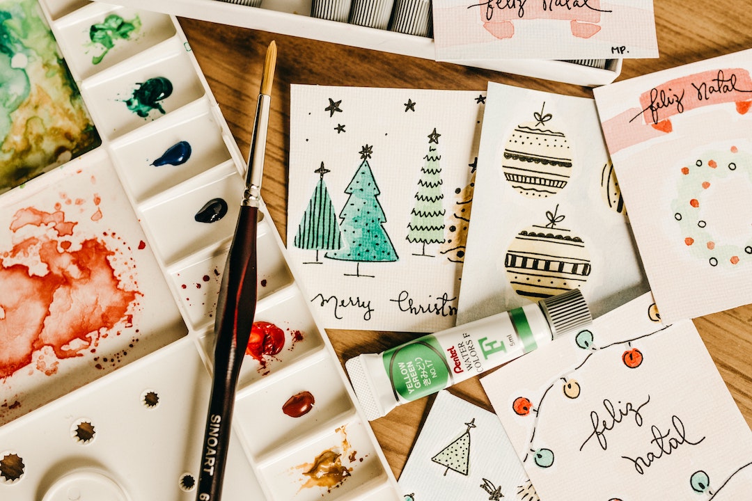 Cartoline di Natale in stile acquerello - Foto di Jonathan Borba da Pexels