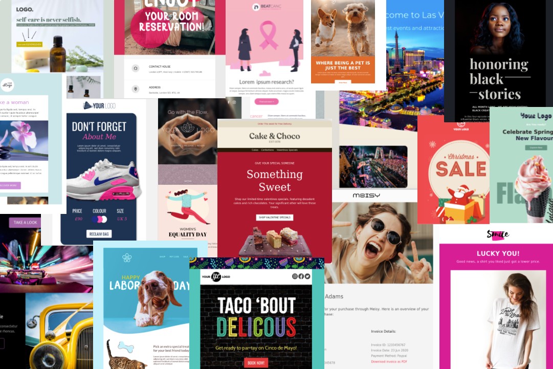 Alcuni dei nuovi modelli di Cakemail